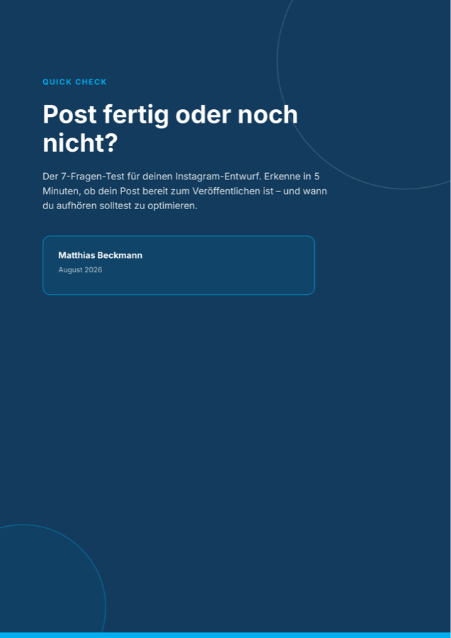 Cover: Post fertig oder noch nicht?